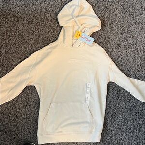 Cat & Jack Cream Hoodie.  Brand new item with tags.